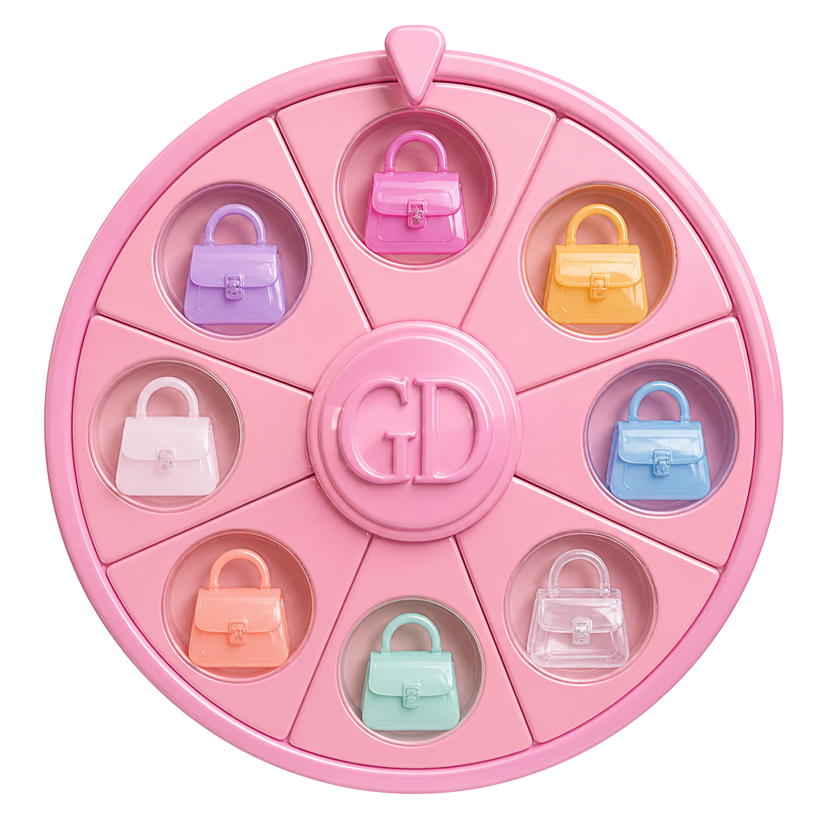 Spin wheel of jelly handbag colours
